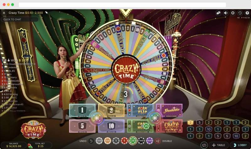 Cách chơi Crazy Time cơ bản cho người mới